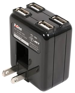 �ץ��ƥå� P-4WAY USB4�����AC�����ץ���