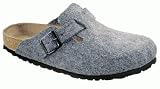 Birkenstock clogs Boston from Birko-Felt in grey with a narrow insole