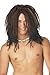 Beach Bum Brown Black Wig for Adult Halloween Costume