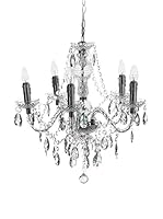 Contemporary Home Lámpara De Araña Jewel Clear Transparente