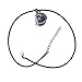 1 PCS Natural 15mm Crystal Gemstone Ball Pendant Wrapped Silver Alloy Dragon for Women Charm Jewelry Necklace (Sodalite)