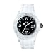 Ice-Watch Ice-White Black Dial Unisex Silicone Strap Watch SI.WK.U.S