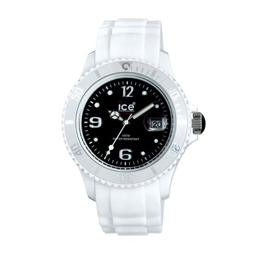 Ice-Watch Unisex-Armbanduhr Medium Big Sili Forever weiss SI.WK.U.S.10