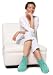 Personal Health Care : The Happy Company Cozy Slippers, Aqua