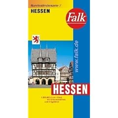 Falk Bundesl�nderkarte Deutschland Hessen 1:300 000