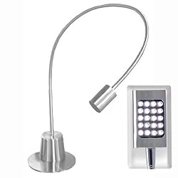 Adesso 5033-22 Eternity Extended Gooseneck Desk Lamp, Satin Steel