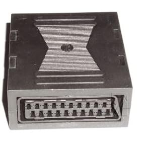 Botier convertisseur adaptateur coupleur F-F prise p�ritel femelle � 21 broches