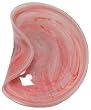 Colorful Recycled Art Glass Rouge Pinch Bowl 11.75"D