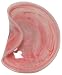 Colorful Recycled Art Glass Rouge Pinch Bowl 11.75"D