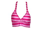 Jag Dcup Size Striped Halter Bikini Top
