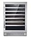 Hanover HWC60301-3SS Grandeur Series 24 54-Bottle Capacity and Reversible Door Hinge Single Zone Wine Cooler
