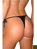 Sexy Hot Chocolate Tie Side Thong Bikinis - ONE SIZE