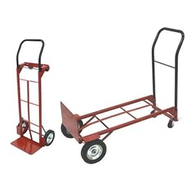 Convertible Two-Way Hand Truck and 4-Wheel Cart - 30-Second Conversion! by C.M.T. Industrial