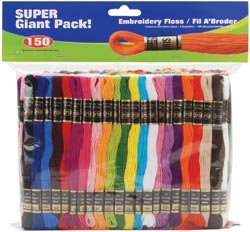 Embroidery Floss Super Giant Pack 8 Meters 150/Pkg 