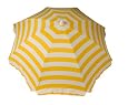 The Green Room SPF 25 Large Beach CABANA Striped Umbrella Sling Pack, 72" Span