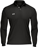 UNDER ARMOUR 1000455 Longsleeve Team Polo Schwarz Black - KOSTENLOSER VERSAND - 
