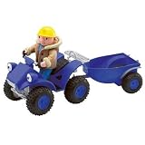 Bob the Builder Friction-Powered Scrambler with Trailer and Bob Figure