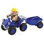 Bob the Builder Friction-Powered Scrambler with Trailer and Bob Figure