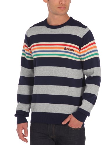 Bench Herren Pullover IMBUE, medium gey marl, M, BMFA1037_GY080X