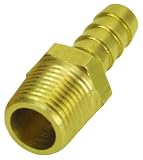 Derale 98101 3/8 NPT Male x 3/8 Straight Hose Barb Fitting