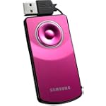 Samsung UM 10 Patented Wheel Key Wired Mouse with Auto Retractable USB Cable in Fashion Pink Coloring for use with Windows 98SE/ ME/2000/ XP/Vista