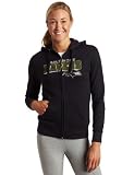 NFL Women's Baltimore Ravens Football Classic III Long Sleeve Fullzip Fleece Hoodie (Black, Large)