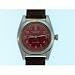 Vintage/Antique watch: Rolex Oyster Perpetual Bubble Back - Red Dial - Stainless Steel - Automatic - Mid-1940's