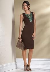 Chadwicks Beaded Ponté Dress