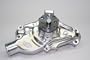 prw pq series high flow alum water pump- chevy 265-350, short style, polished