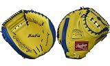 <一般軟式キャッチャーミット>Rawlings 展示会限定 ボルダーフィールド ペアーゴールド×ブルー 2008後期モデル RG-98C-7745-L