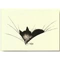 PLAQUE METAL 20X15cm CHAT PAR DUBOUT LE GROS DODO