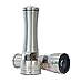 Vina Manual Salt and Pepper Grinder Set, Best Stainless Steel Refillable Pepper Mill with Adjustable Coarseness for Himalayan Salt, Pepper and Other Spices, Pack Of 2