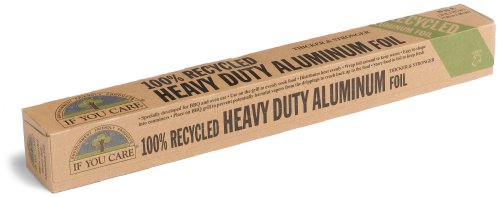If You Care 100% Recycled Heavy Duty Aluminum Foil, 23-Foot Roll (Pack of 12) by If You Care