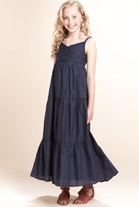 Pure Cotton Frill Maxi Dress