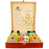 Wissotzky Mahogany 9 Flavors Tea Chest Gift Box / 90 Assorted Teas