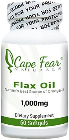Cape Fear Naturals - Flax Oil - 60 softgels, 1000 mg each (2 Month Supply)