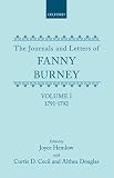 The journals and letters of Fanny Burney (Madame D'Arblay). Vol.1, 1791-1792; letters 1-39