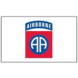 82nd Airborne Flag 3ft x 5ft Polyester