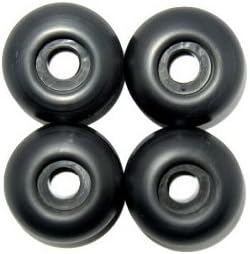Skateboard WHEELS Blank 52mm BLACK Dura Rollers