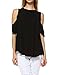 Amie Finery Flowy A Line Cold Shoulder Swing Top