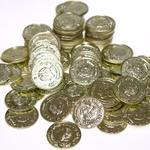 Plastic Gold Coins