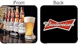 Budweiser Bottle History Set of 12 Pub Coasters