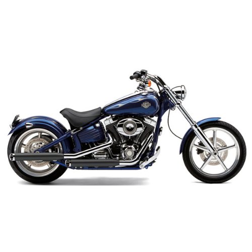 Cobra 3 Inch Slip-On Black Mufflers with Tips for 2007-2011 HD Softail/Rocker Models