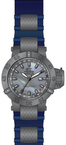 Invicta Men's 0740 Subaqua Collection Blue Mother-of-Pearl Dial Blue Rubber Watch