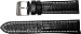 NEW BREITLING 16/14 BLACK CROCODILE PATTERN STRAP