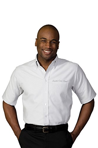 Edwards Garment Men's Performance Short Sleeve Wrinkle Resistant Oxford Shirt