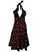 Vintage Retro Cherry Rockabilly Bombshell Halter Pinup Swing Women's Dress