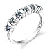 Sterling Silver 0.75 cts Round Cut London Blue Topaz Ring Size 9