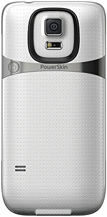 PowerSkin Spare Rechargeable Battery Case for Samsung Galaxy S5, Shimmer White