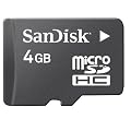 Sandisk 4GB MicroSDHC  Memory Card with SD Adapter